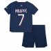 Paris Saint-Germain Kylian Mbappe #7 Babykleding Thuisshirt Kinderen 2023-24 Korte Mouwen (+ korte broeken)